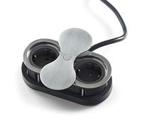 SOTECH Enchufe para empotrar 2 x Schuko aspecto acero inoxidable incl.