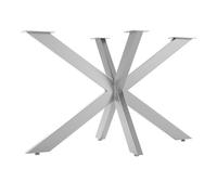 SOTECH Estructura de mesa SPIDER/Patas de mesa de acero inoxidable cepillado/Patas de mesa 710 x 1200 x 680 mm/Fácil montaje