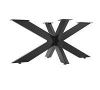 SOTECH Estructura de Mesa Spider/Patas de Mesa de Acero Resistente en Negro/Montaje fácil/Caminos de Mesa para proyectos de Bricolaje Mesas de Centro 430 x 980 x 580 mm