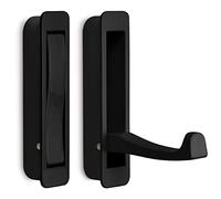 SOTECH Gancho Moderno Plegable ZILLY de Admisión Negro 80 x 20 mm | Distancia Agujero 66 mm