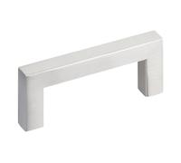 SOTECH Juego de 10 piezas Tiradores para muebles E8 auténtico acero inoxidable Distancia agujeros 64 mm