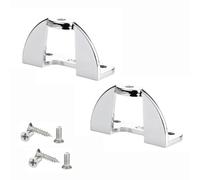 SOTECH Juego de 2 adaptadores para tiradores de muebles 45 x 19,5 x 26 mm | cromo pulido, grosor máx. de puerta 20 mm adaptador para incl. material