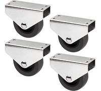 SOTECH Juego de 4 Ruedas de caja PASSAU Ø 50 mm | para montaje en subestructura, gris oscuro de transporte Ideales para cajas de cama y cajones de suelo