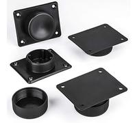 SOTECH Juego de 8 pies de Mueble Golf II Ø 50 mm Pie Deslizante Pie de sofá Negro Ajustable