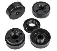 SOTECH Juego de 8 pies para muebles GOLF III Ø 50 mm Patas deslizantes Pies para muebles negro ajustable