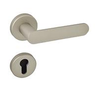 SOTECH Juego de manillas SAM Acero inoxidable para puertas de habitación Juego de roseta PZ - Manillas de diseño con tornillos
