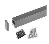 SOTECH Linero style Barandilla de cocina de acero inoxidable 600 x 22 x 29 mm Sistema de nichos de aluminio
