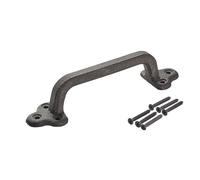 SOTECH Manilla de hierro para puerta de granero B1 longitud 227 mm altura 50 mm hierro fundido bruto sin pintar manilla para puerta de armario by