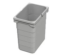 SOTECH Ninka eins2vier Cubo de basura 7 L Gris aluminio Altura: 250 mm | 230 x 153 mm de Recolector de Cesto de 5076.90