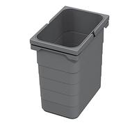 SOTECH Ninka eins2vier Cubo de basura 7 L gris oscuro Altura: 250 mm | 230 x 153 mm de Recolector de Cesto de 5076.90
