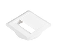 SOTECH Pasacables de 60 mm de diámetro (70 x 70 mm, profundidad de montaje 15,5 mm, blanco) Pasacables de sobremesa empotrable