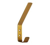 SOTECH Percha Loxten 142 x 20 x 45 mm amarillo Percha de acero inoxidable con 3 mm de grosor de material Gancho para chaquetas con bordes redondeados