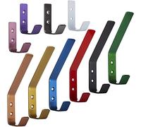 SOTECH Percha Loxten 60 x 20 x 45 mm blanco Acero inoxidable con 3 mm de grosor de material Gancho para chaquetas con bordes redondeados