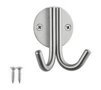 SOTECH Perchero ELEN 65 x 78 x 33 mm acero inoxidable pulido perchero de pared colgador acero inoxidable ganchos