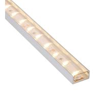 SOTECH Perfil de superficie LED-PH1 (2000 x 18 x 8,5 mm) para tiras LED anchas de hasta 16 mm (p. ej. para Philips Hue LightStrip) perfil de superficie