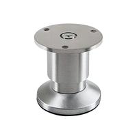 SOTECH Pie de mueble TERRA Altura 50 mm aluminio cepillado regulable en altura hasta máx. 15 mm, carga máx. 250 kg