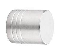 SOTECH Pomo de Mueble BRISTOL Ø 18 mm Alto 27 mm Acero Inoxidable Cepillado Pomo de armario