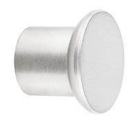 SOTECH Pomo de Mueble DERBY Ø 20 mm Alto 17 mm Acero Inoxidable Cepillado Manija de acero inoxidable Tirador de Cajón