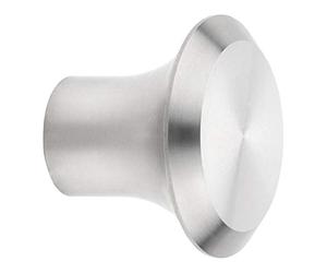 SOTECH Pomo de Mueble DERRY Ø 20 mm Alto 16 mm Acero Inoxidable Cepillado Pomo de Cocina Manija de acero inoxidable