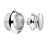 SOTECH Push-Lock Midi pomo Ø 23 mm cromo pulido incl. roseta para puertas