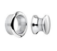 SOTECH Push-Lock pomo de empuje Ø 23 mm cromo pulido incl. roseta