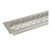 SOTECH Rejilla de ventilación chapa perforada 484 x 60 mm aspecto acero inoxidable rejilla perforada web chapa