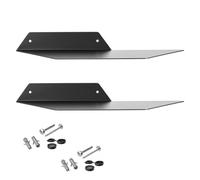 SOTECH Set de 2 estantes de Pared de diseño Hover-II 350 x 130 x 40 mm Negro, Montaje en Pared, Estante para Libros Incl. Juego de Montaje, Estante Moderno
