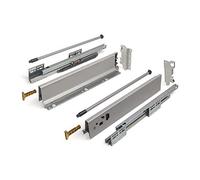 SOTECH Sistema de Cajón SO-BOX Gris Alto 135 mm Profundidad 400 mm con varilla lateral Capacidad de cargo hasta 40 kg Soft-Close