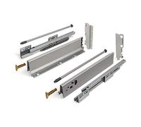 SOTECH Sistema de Cajón SO-BOX Gris Alto 199 mm Profundidad 500 mm con varilla lateral Capacidad de cargo hasta 40 kg Soft-Close