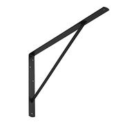 SOTECH Soporte de estantería (600 x 375 x 40 mm, negro, con recubrimiento de polvo) Soporte resistente con travesaño para estabilización