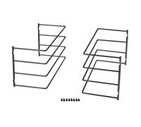 SOTECH Soporte para 4 bandejas (364 x 140 x 182 mm, cromo negro, para armarios de 600 mm de ancho) con rejilla de alambre: ¡Organiza tu cocina fácilmente!