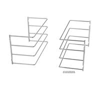 SOTECH Soporte para 4 bandejas (364 x 140 x 182 mm, cromo pulido, para armarios de 600 mm de ancho) con rejilla de alambre: ¡Organiza tu cocina fácilmente!