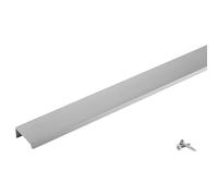 SOTECH tirador de mueble Manta Jane 330 mm cromo mate BA 3 x 96 mm tirador de mueble para montaje en el interior del frente incl. tornillos de fijación
