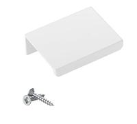 SOTECH tirador de mueble Manta Jane 50 mm blanco Ral 9003 BA 32 mm tirador de mueble para montaje en el interior del frente incl. tornillos de fijación