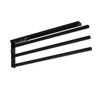 SOTECH Toallero de Aluminio Ted 3 Brazos Negro Mate 450-730 mm
