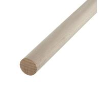 SOTECH varilla redonda de haya lisa Ø30 x 800 mm varilla redonda de madera para manualidades o como varilla de perchero