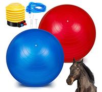 Sotiff 2 Pelotas de fútbol Gigantes de 40 Pulgadas para Jugar a Caballos Grandes, Color Azul y Rojo