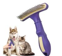 Sotto -point rastrillo para gatos - Cepillo para sobornos para cabello largo | Herramienta de aseo antinudos, elimina, reduce el rastrillo ergonómico para perros y gatos, distr