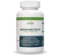 SOTYA Arandano Rojo Cranberry con Hibisco y Probióticos para Mantener el Tracto Urinario Saludable. 90 Capsulas de Arandano Rojo con Vitamina C