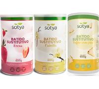 Sotya Batido Sustitutivo Pack 3 Sabores Fresa Vainilla Yogur Piña