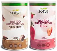 Sotya Batidos Saciantes Sustitutivos Pack 2 Sabores Chocolate y Fresa