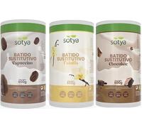 Sotya Batidos Saciantes Sustitutivos Pack 3 Capuchino, Chocolate y Vainilla