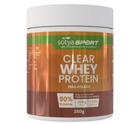 SOTYA CLEAR WHEY PROTEIN Aislado de Proteína de Suero de Leche. 90% Proteina en Polvo Baja en Azucares y Lactosa, Sabores Únicos para Deportistas, Recuperación Muscular (250gr (1 unidad), Piña Colada)