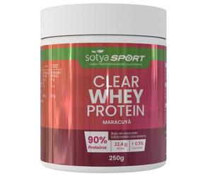 SOTYA CLEAR WHEY PROTEIN Aislado de Proteína de Suero de Leche. 90% Proteina en Polvo Baja en Azucares y Lactosa, Sabores Únicos para Deportistas, Recuperación Muscular (250gr (1 unidad), Maracuyá)
