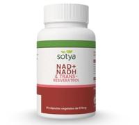 SOTYA NAD+ y Trans Resveratrol en 60 Cápsulas Vegetales de 570mg. NAD Trans Resveratrol Complemento Alimenticio que Combate el Envejecimiento, Cuida la Piel y Potencia la Energía Celular.