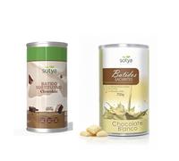 Sotya Pack Batidos Saciantes Chocolate Blanco (700g) y Chocolate (600g) | Sustitutivos de Comida para Dieta Hipocalórica y Control de Peso | Con Fibra, Vitaminas y Minerales