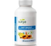 Sotya Suplemento Sot Digest 550 mg – Complejo enzimático y bifidobacterias – 90 cápsulas