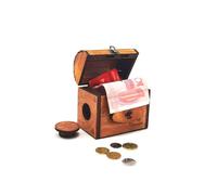 SOUCCESS KNOBELSPIEL - Caja del tesoro - Juego de madera - para amasar y sacudir, embalaje de regalo - difícil de abrir como verdadero desafío para jóvenes y mayores, incluye mapa del tesoro