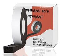 Soudal 5,6 m Acryl 300 30/6, antracita, Ruban 30 mm, Expandible 6-30 mm, Sellador de Puertas y Ventanas