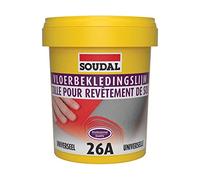 Soudal Cola para Moqueta 1 Kg, Amarillo, Resina, Pasta, Adhesivo, Adhesivo para Moqueta